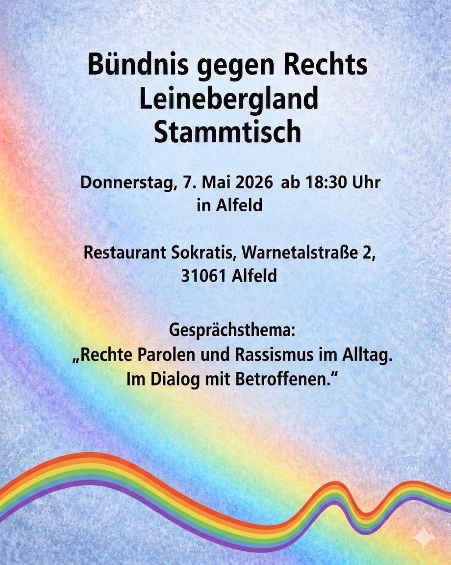 Bündnis gegen Rechts Leinebergland Stammtisch
